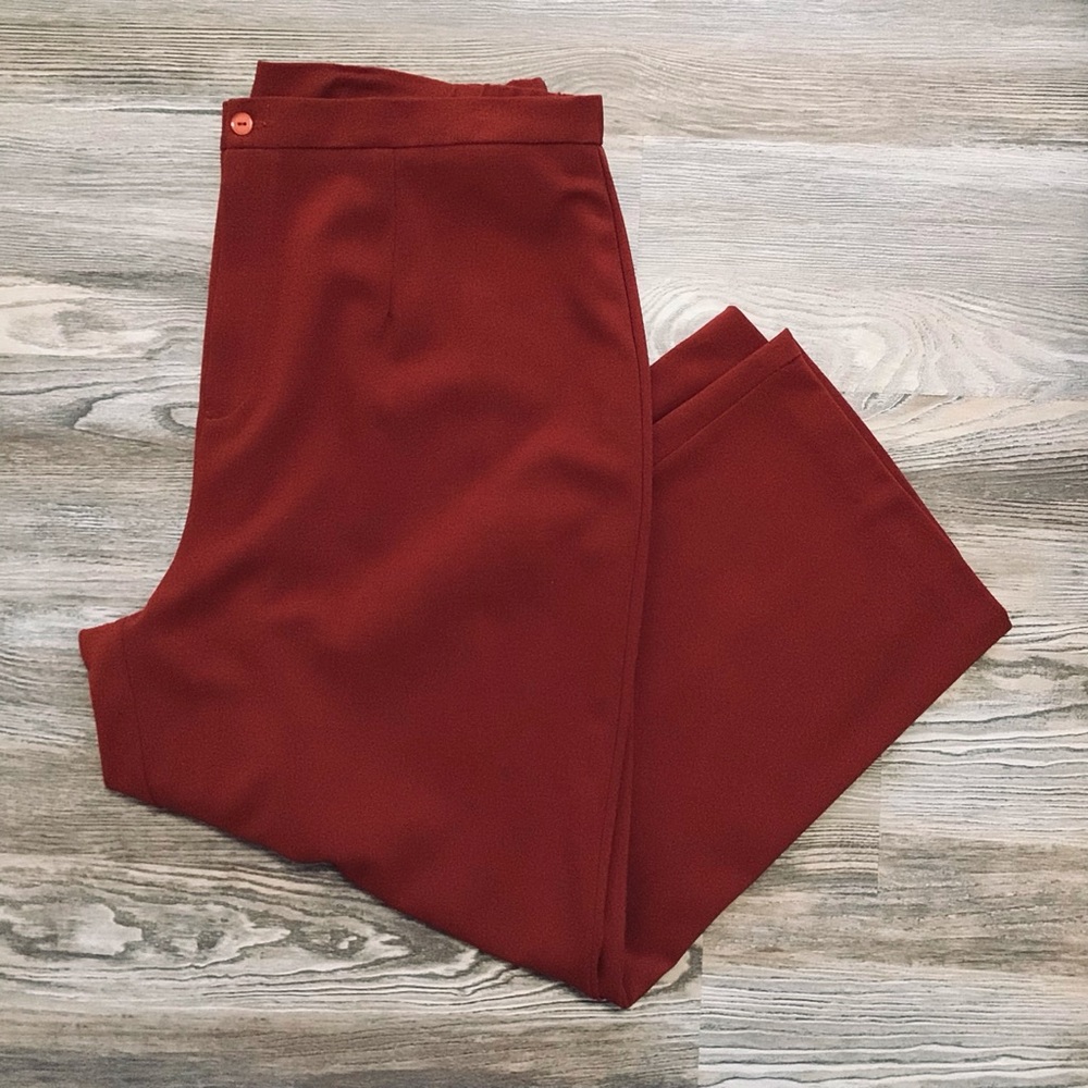 Bob Mackie Wearable Art Terracotta High Rise Retro Vintage Pants 2X